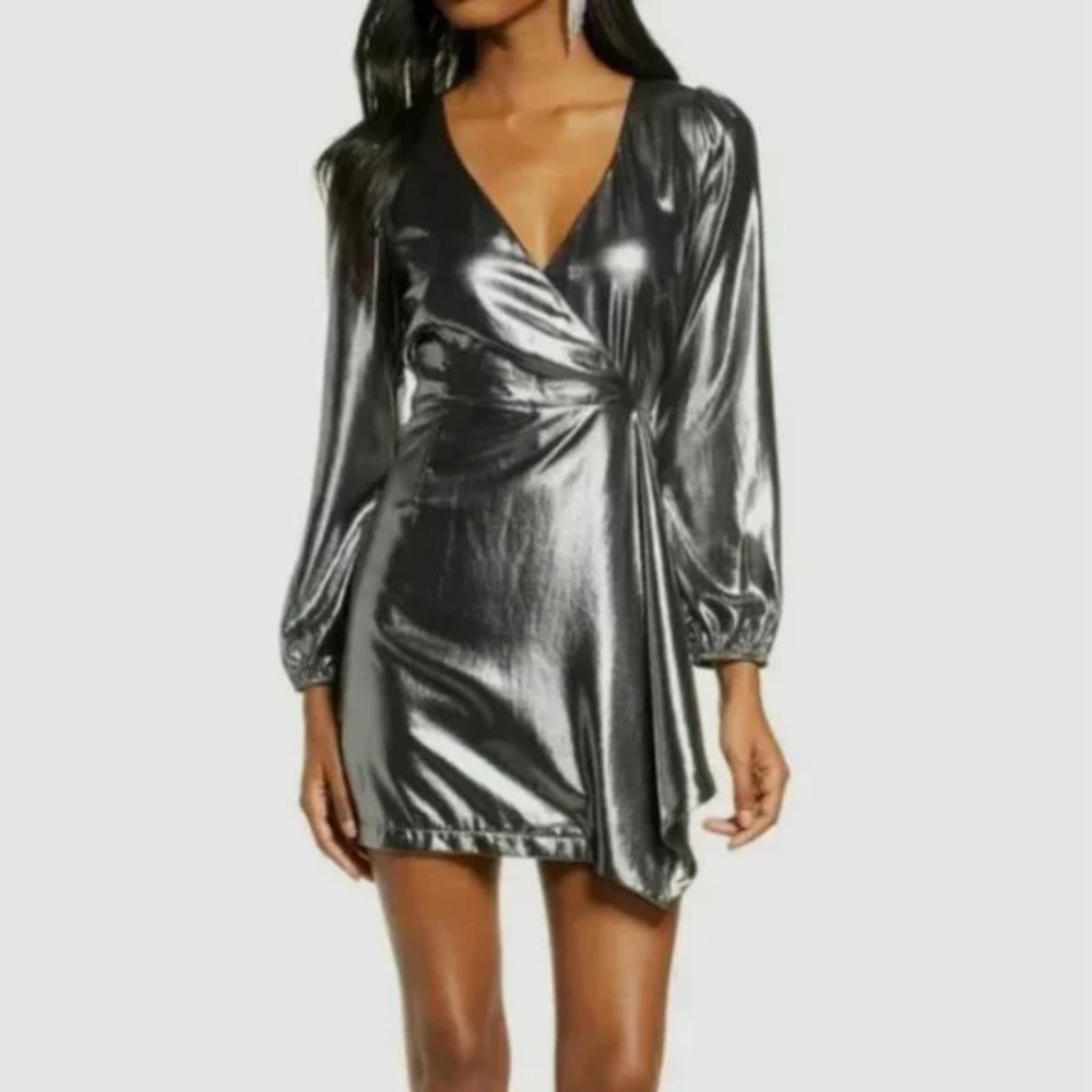 FRENCH CONNECTION Metallic Dress - Picture 1 of 16